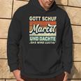 Marcel Name Saying Gott Schuf Marcel Kapuzenpullover Lebensstil