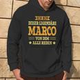 Marco With First Name Slogan Kapuzenpullover Lebensstil