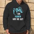 A Marco Gibt Never Up Personalised Gamer Kapuzenpullover Lebensstil