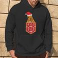 Merry Christmas Forest Animal Chest Pocket Squirrel Kapuzenpullover Lebensstil