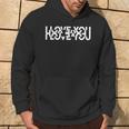 Message Caché Humoristique I Love You Sweat à capuche Lifestyle
