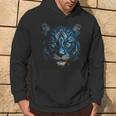 Obra De Arte Tigre Ojos Azules Arte Animal Tigre Sudadera Estilo de vida