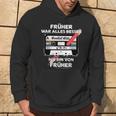 With Pencil Früher War Alles Besser Retro Cassette Kapuzenpullover Lebensstil