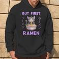 Ramen Cat Japanese Kawaii Anime Purple Style Kapuzenpullover Lebensstil