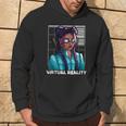 Realidadirtual Japonés Samurai Katana Chica Gamer Gaming Sudadera Estilo de vida