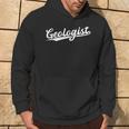 Retro Swoosh Job Title Geologist Sudadera Estilo de vida
