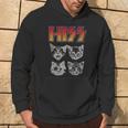 Hiss Cat Cats Kitten Rock Music Cat Lovers Hiss Kapuzenpullover Lebensstil