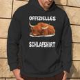 Scottish Highland Cow Official Sleep Nightdress Kapuzenpullover Lebensstil