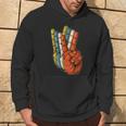 Signo De La Paz Amor Mano Dedo Signo De La Paz Retro Sudadera Estilo de vida