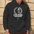 Siis Pacem Para Bellum Latin Wisdom Proverb Kapuzenpullover Lebensstil