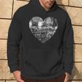 Silver Disco Ball Heart Kapuzenpullover Lebensstil