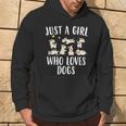 Solo Una Chica Que Ama A Los Perros Con Divertidos Perros Lindos Sudadera Estilo de vida