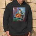 Space Galaxy Universe Cat Pizza Dj Cute Cosmic Kapuzenpullover Lebensstil