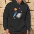 Space Motif Universe Stars Solar System Planets Sun Kapuzenpullover Lebensstil