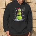 Tennis Snowman Tennis Player Santa Hat Christmas Kapuzenpullover Lebensstil