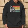 Video Gaming Game Retro Game Eat Sleep Brawl Repeat Kapuzenpullover Lebensstil