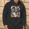 Vintage Abstracto Cuadros Surrealista Arte Ojos Pirámide Sudadera Estilo de vida