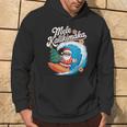 Vintage Cute Mele Kalikimaka Christmas Santa Surfing Costume Kapuzenpullover Lebensstil