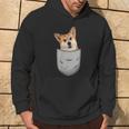 Welsh Corgi Pembroke Chest Pocket For Dog Owners Kapuzenpullover Lebensstil