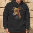 Whippet Dog Motif Pet Illustration Colourful Whippet Kapuzenpullover Lebensstil