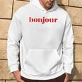 Bonjour For French Lovers Blue Kapuzenpullover Lebensstil