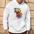 Colourful Parrot Watercolor Kapuzenpullover Lebensstil