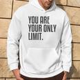 Fitness Backprint Slogan Jogging Training Motivation Sports Kapuzenpullover Lebensstil