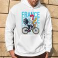 France Bicycle And Baguette Breton Stripes Rooster Kapuzenpullover Lebensstil