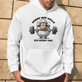 Sheep Motivation Motivational Saying Fun Humour Gray Kapuzenpullover Lebensstil