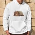 Idee Cadeau Citation Drôle Ours Brun En Hibernation Sweat à capuche Lifestyle