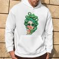 Sunglasses Green Snake Hair Hairstyle Medusa Kapuzenpullover Lebensstil