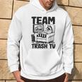 Team Trash Tv Raccoon Gray Kapuzenpullover Lebensstil