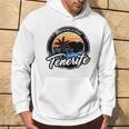 Teneriffa Puerto De La Cruz With Coordinates Gray Kapuzenpullover Lebensstil