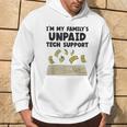 I Am The Unpaid Technical Support My Family Nerd Geek It Computer Gray Kapuzenpullover Lebensstil