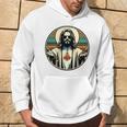 Vintage Buddy A Christ Cool Jesús Con Gafas De Sol Religión Manga Larga Sudadera Estilo de vida
