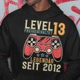 13Th Birthdayideo Gamer Level 13 Unlockedintage Kapuzenpullover Lustige Geschenke