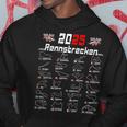 2025 Race Track Graphic For Motorsport Fans Kapuzenpullover Lustige Geschenke