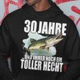 30 Jahre Und Noch Ein Toller Hecht Angler Birthday Kapuzenpullover Lustige Geschenke