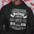 49Th Birthday Legends Were Born In January 1975 Kapuzenpullover Lustige Geschenke