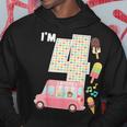 4Th Birthday Crew Ice Cream Truck I'm 4 Bday Ice Cream Party Sudadera Regalos divertidos