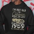 65Th Birthday Since 1959 Oldtimer 65 Years Old Kapuzenpullover Lustige Geschenke