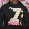 7Th Birthday Crew Ice Cream Truck I'm 7 Bday Ice Cream Party Sudadera Regalos divertidos