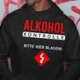 Alcohol Control Bitte Hier Blasiges Sauf Party Kapuzenpullover Lustige Geschenke