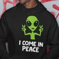 Alien I Come In Peace Space Rave Edm Music Alien Kapuzenpullover Lustige Geschenke