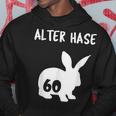 Alter Hase 60 Years And Round Birthday Kapuzenpullover Lustige Geschenke