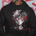 Anime Manga Motif Red Eyes Illustration Anime Kapuzenpullover Lustige Geschenke