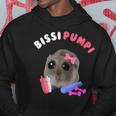 Bissi Pumpi Sad Hamster Cute Hamstie Memes Hamster Kapuzenpullover Lustige Geschenke