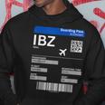 Boarding Pass Ibiza Ibz Flight Ticket Ibiza Kapuzenpullover Lustige Geschenke