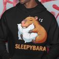 Capybara Sleep Sleepybara Nightdress Capybara Sleep Kapuzenpullover Lustige Geschenke