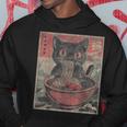 Cat Ramen S Gráficas Divertidas Japonesas Kawaii Cat Anime Regalos Sudadera Regalos divertidos